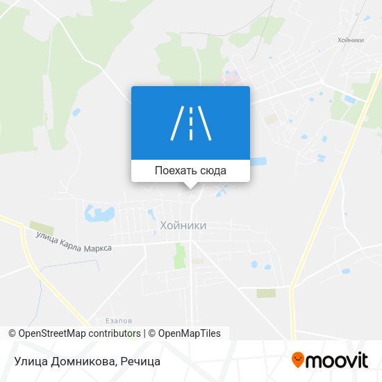 Карта Улица Домникова