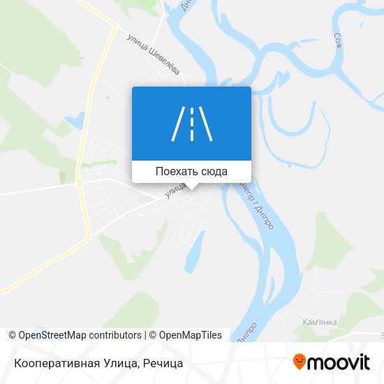 Карта Кооперативная Улица