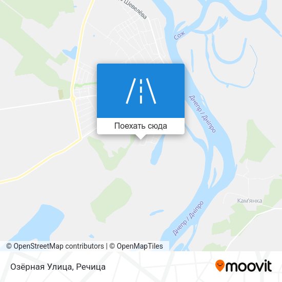 Карта Озёрная Улица