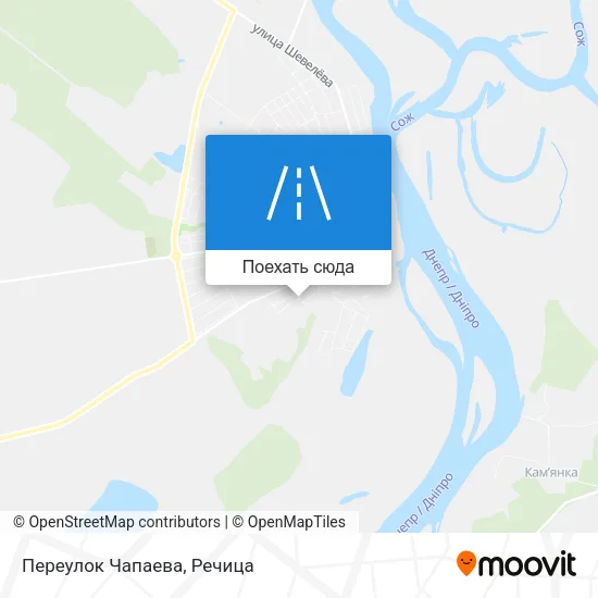 Карта Переулок Чапаева