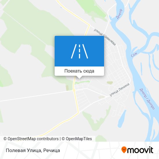 Карта Полевая Улица