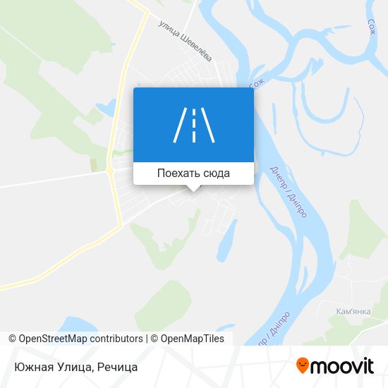 Карта Южная Улица