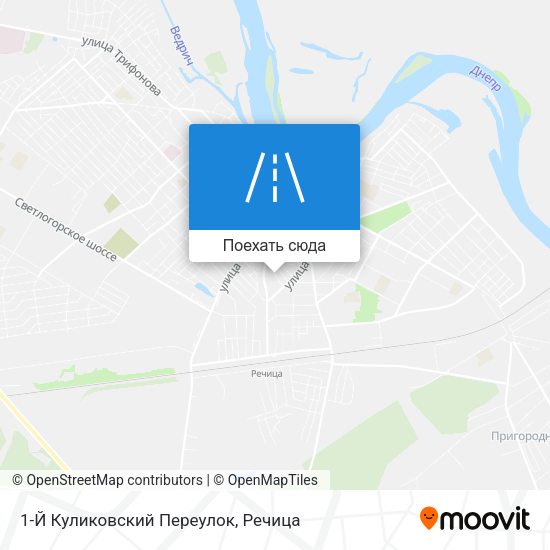 Карта 1-Й Куликовский Переулок
