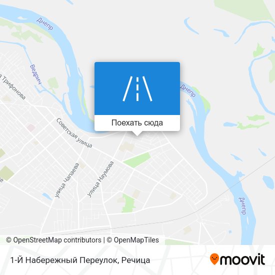 Карта 1-Й Набережный Переулок