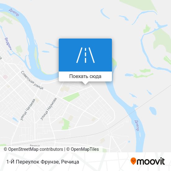 Карта 1-Й Переулок Фрунзе