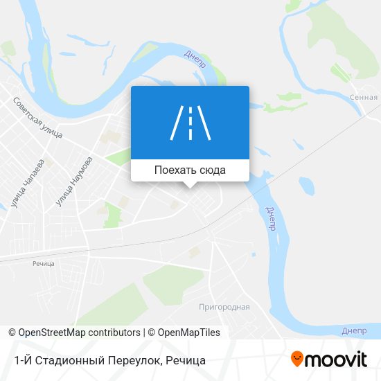 Карта 1-Й Стадионный Переулок