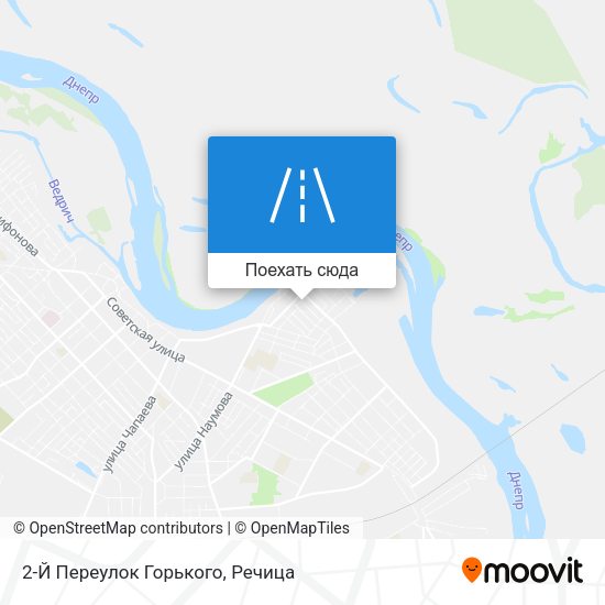 Карта 2-Й Переулок Горького