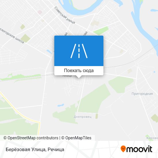 Карта Берёзовая Улица
