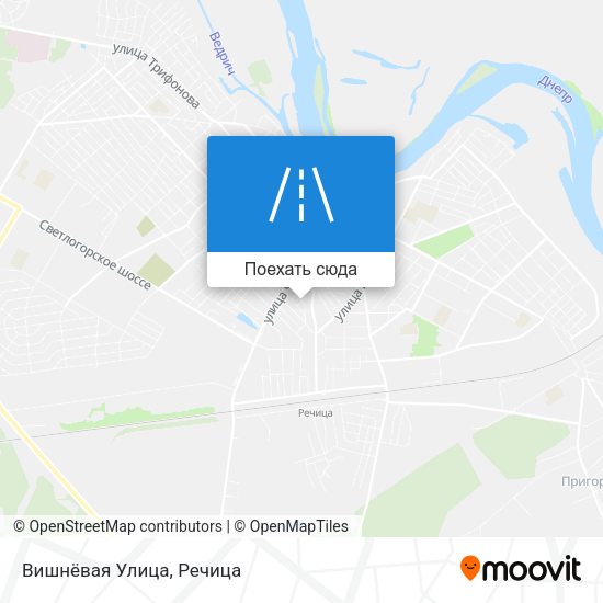 Карта Вишнёвая Улица