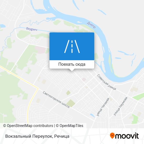 Карта Вокзальный Переулок