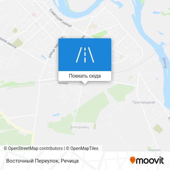 Карта Восточный Переулок