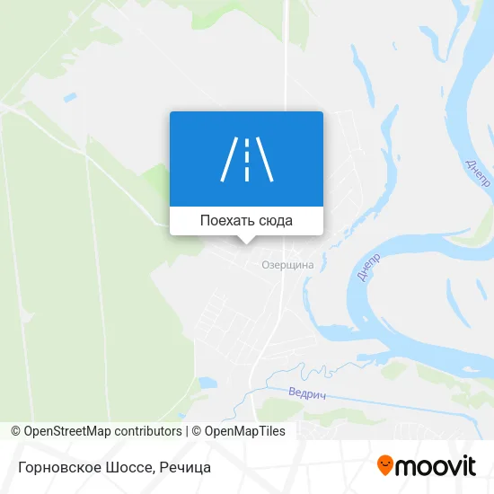 Карта Горновское Шоссе