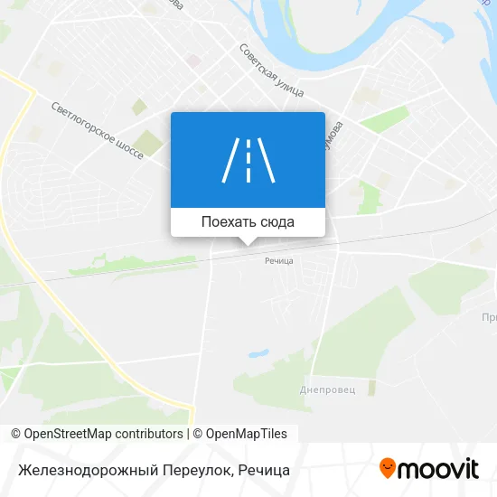 Карта Железнодорожный Переулок