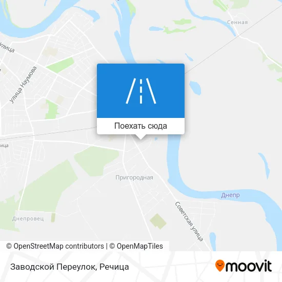 Карта Заводской Переулок