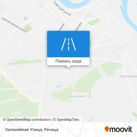 Карта Залинейная Улица
