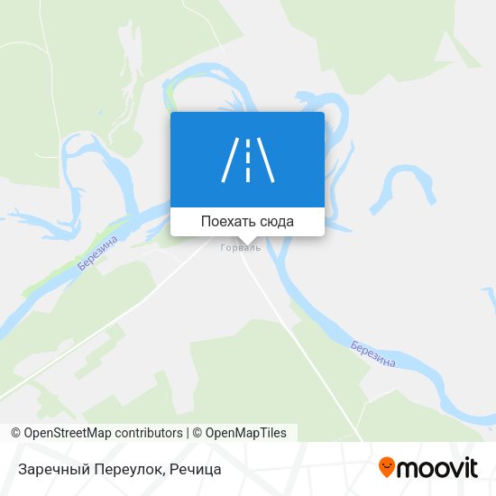 Карта Заречный Переулок