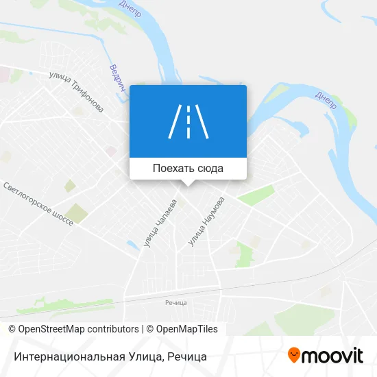 Карта Интернациональная Улица