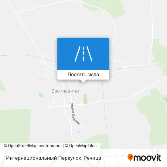 Карта Интернациональный Переулок