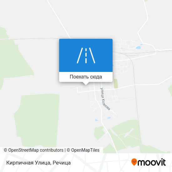 Карта Кирпичная Улица