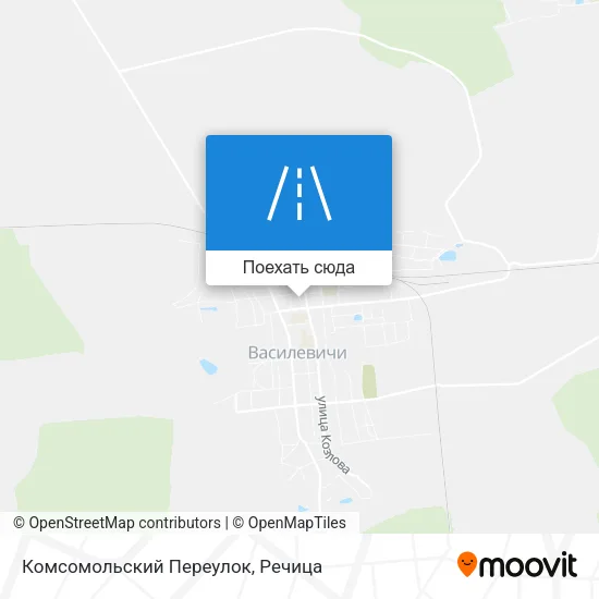 Карта Комсомольский Переулок