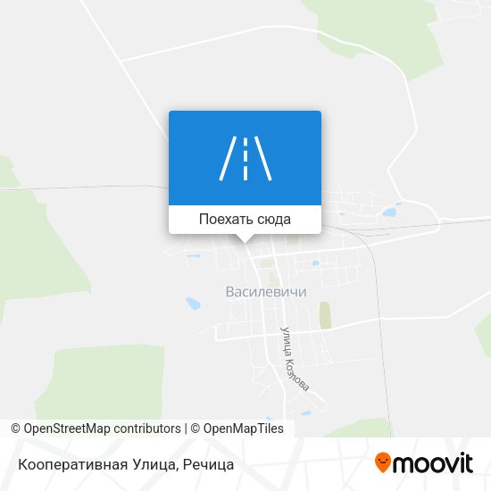 Карта Кооперативная Улица