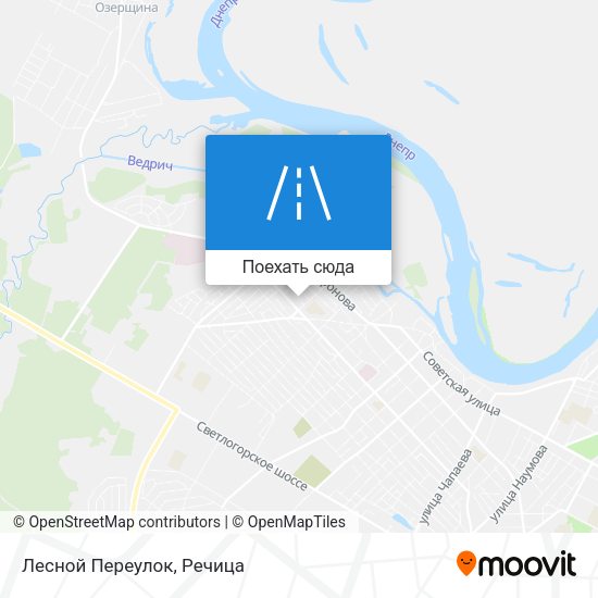 Карта Лесной Переулок