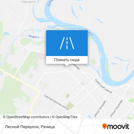 Карта Лесной Переулок