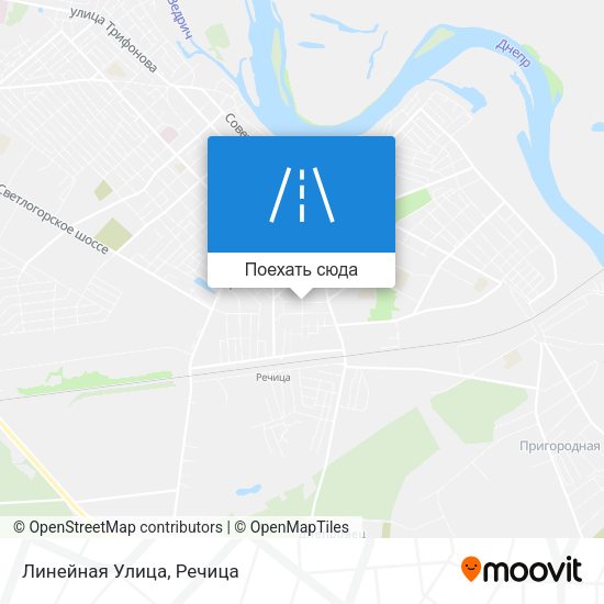 Карта Линейная Улица