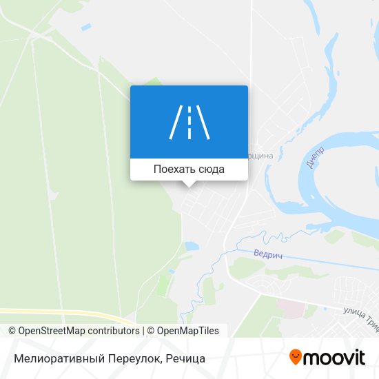 Карта Мелиоративный Переулок