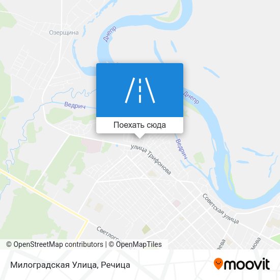 Карта Милоградская Улица