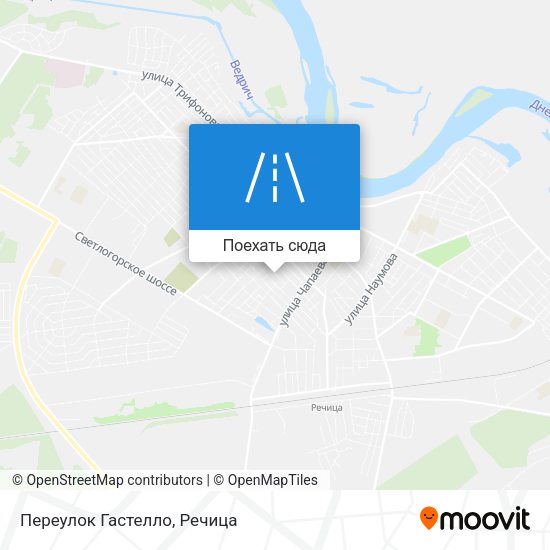 Карта Переулок Гастелло