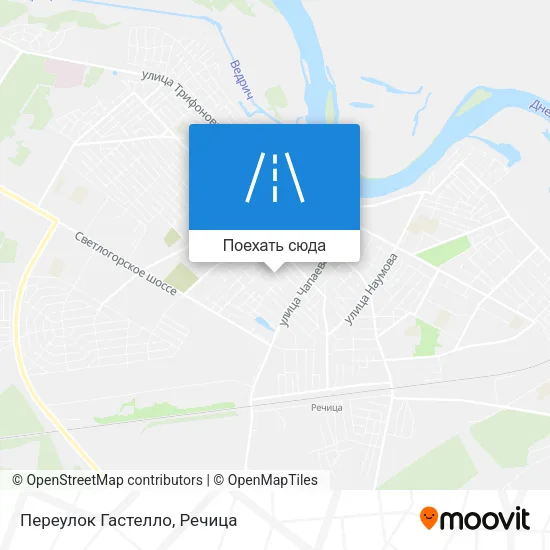 Карта Переулок Гастелло