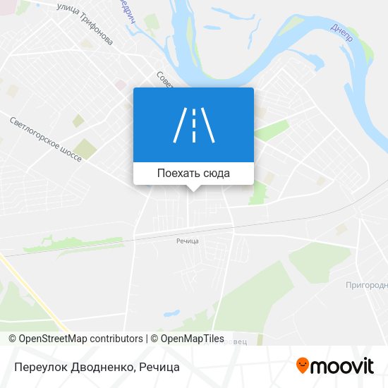 Карта Переулок Дводненко