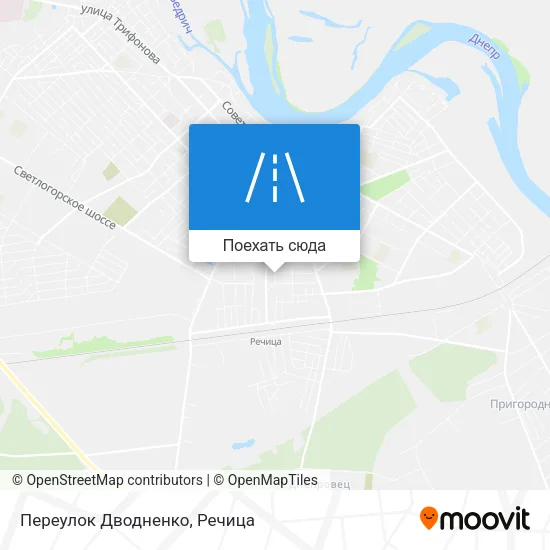 Карта Переулок Дводненко