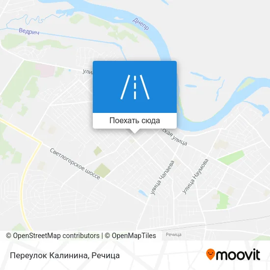 Карта Переулок Калинина