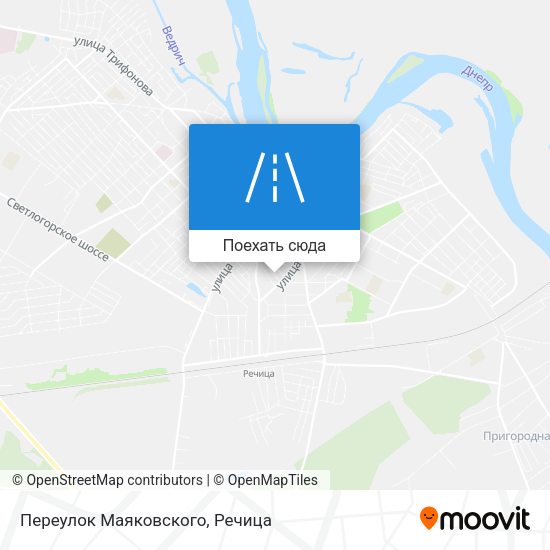 Карта Переулок Маяковского