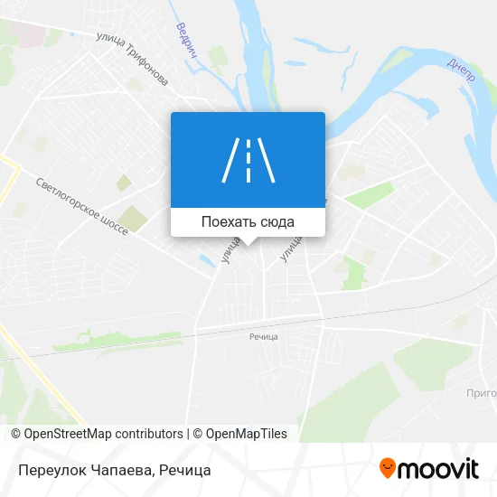 Карта Переулок Чапаева