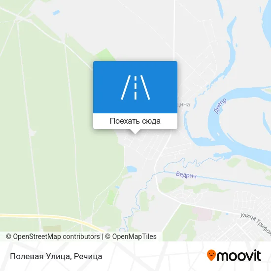 Карта Полевая Улица