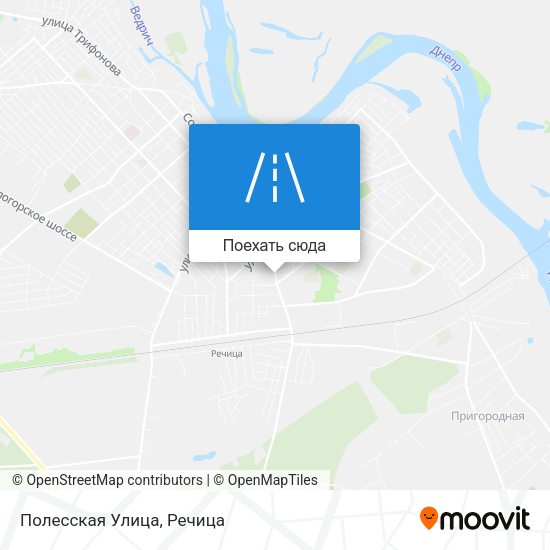 Карта Полесская Улица