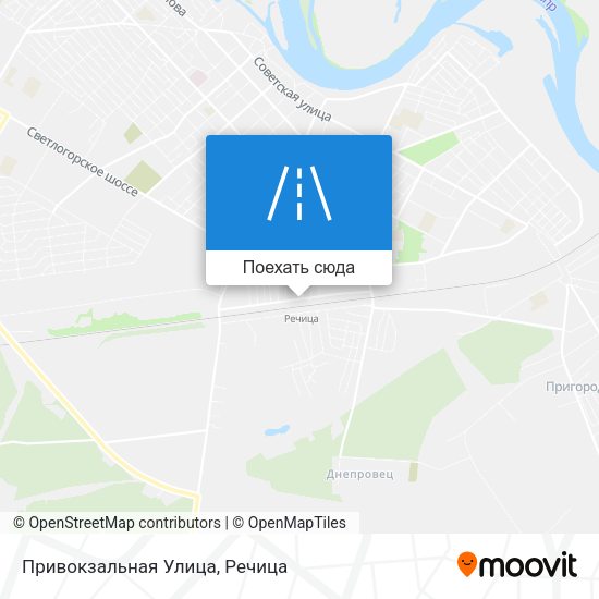 Карта Привокзальная Улица