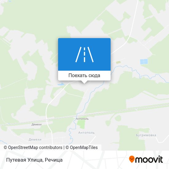 Карта Путевая Улица