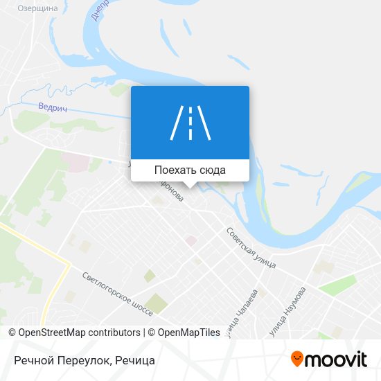 Карта Речной Переулок