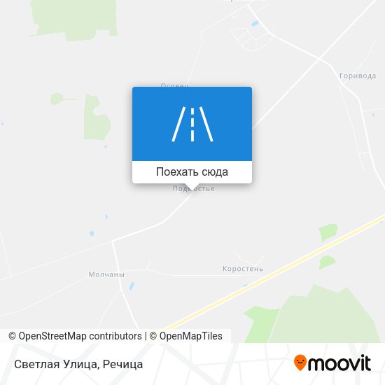 Карта Светлая Улица
