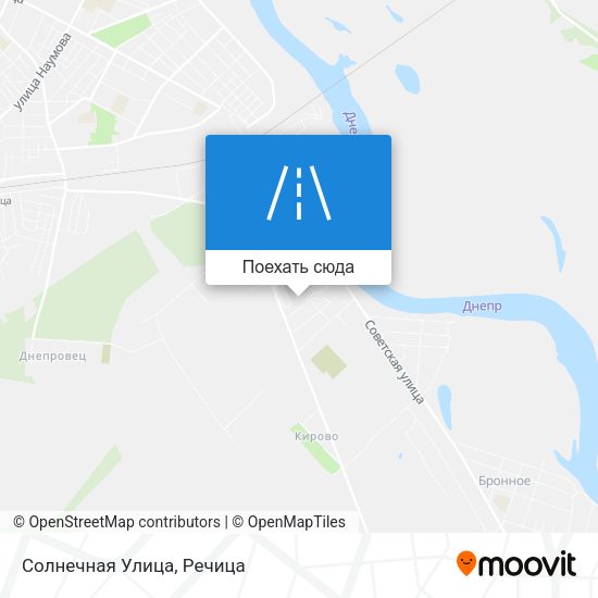 Карта Солнечная Улица