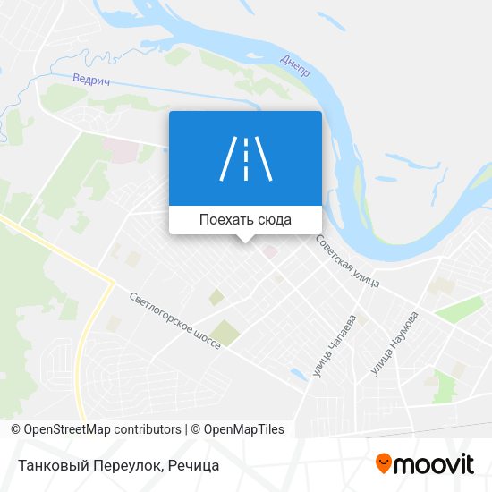 Карта Танковый Переулок