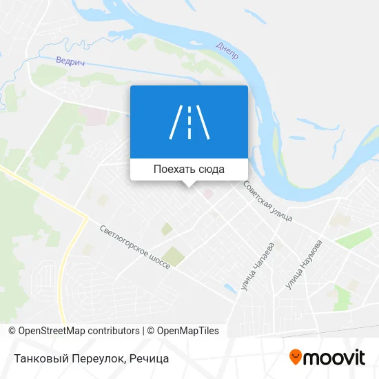 Карта Танковый Переулок
