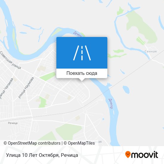 Карта Улица 10 Лет Октября