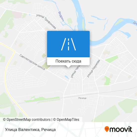 Карта Улица Валентика