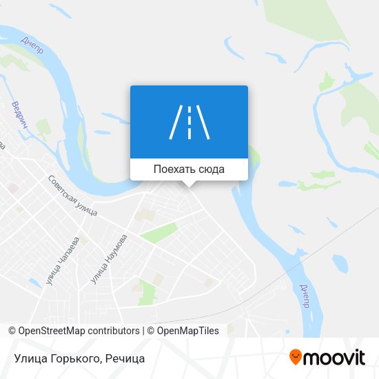 Карта Улица Горького