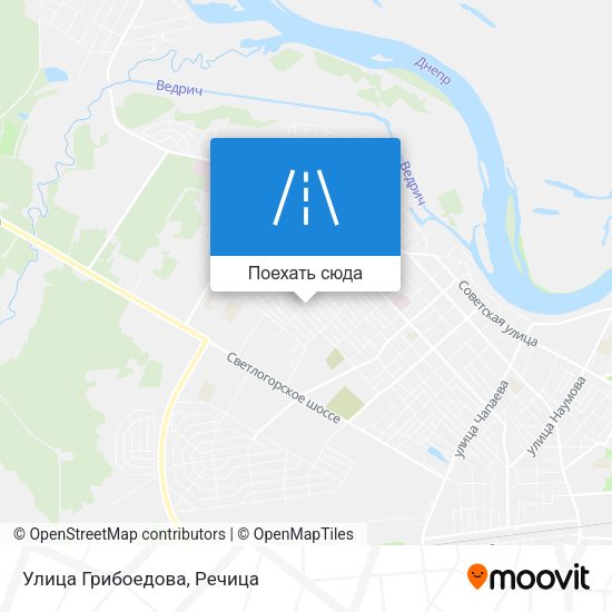 Карта Улица Грибоедова
